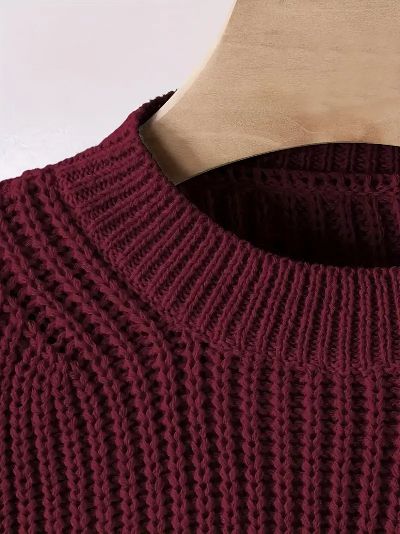Viona Cropped Knit Sweater