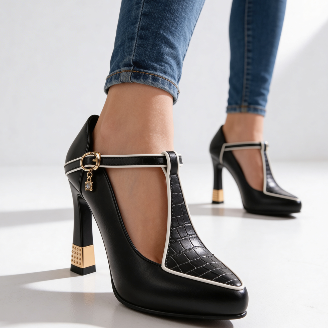 Vivienne Vixen T-Strap Heels