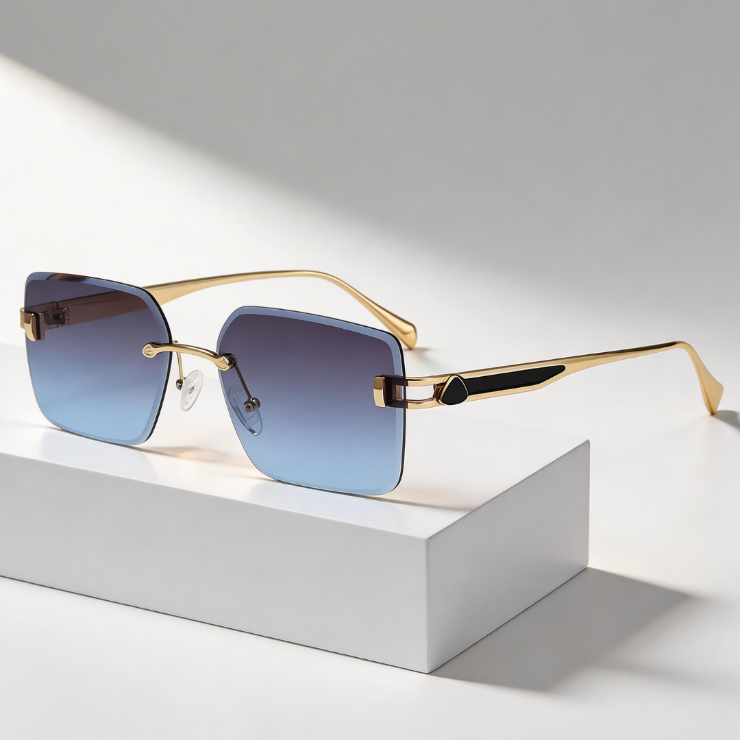 Milana Rimless Square Sunglasses