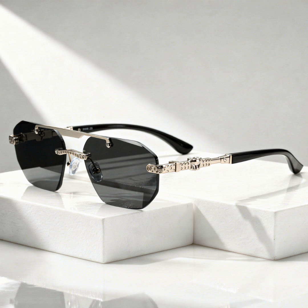 Vantage Cut Geometric Sunglasses
