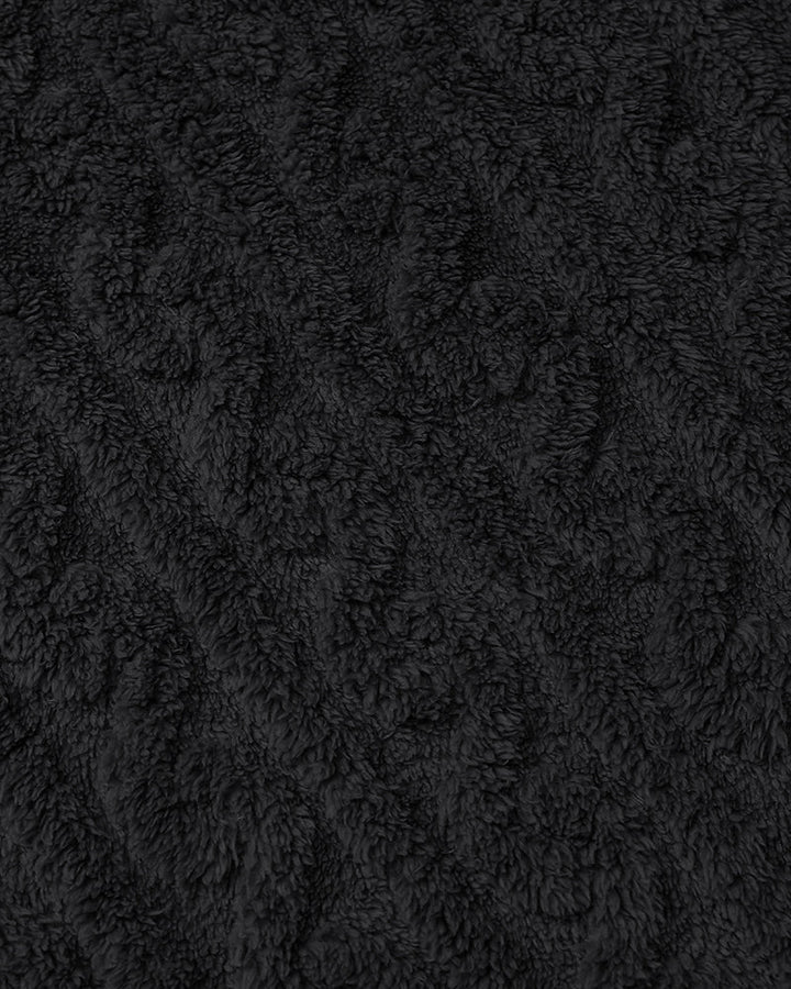 Cable Textured Teddy Coat
