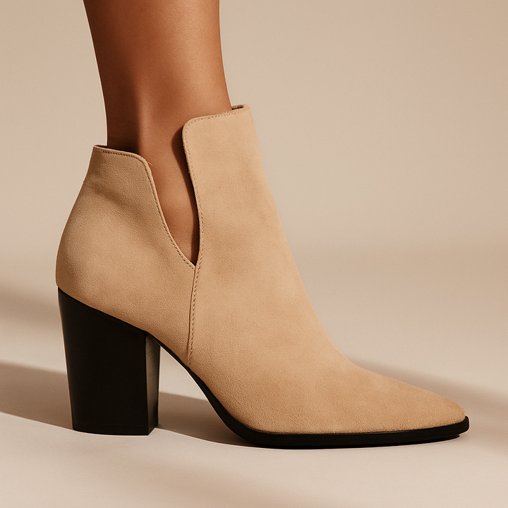 Avery Flannel Heel Boots