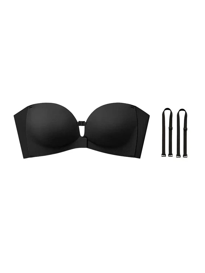 Strapless Front Closure Push-Up Bra