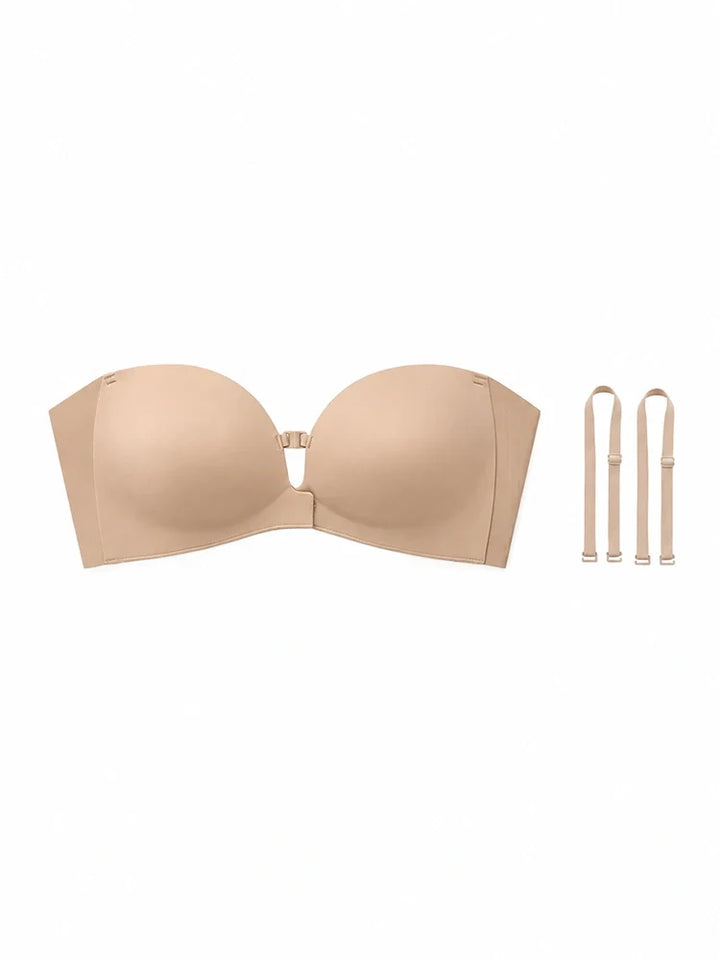 Strapless Front Closure Push-Up Bra