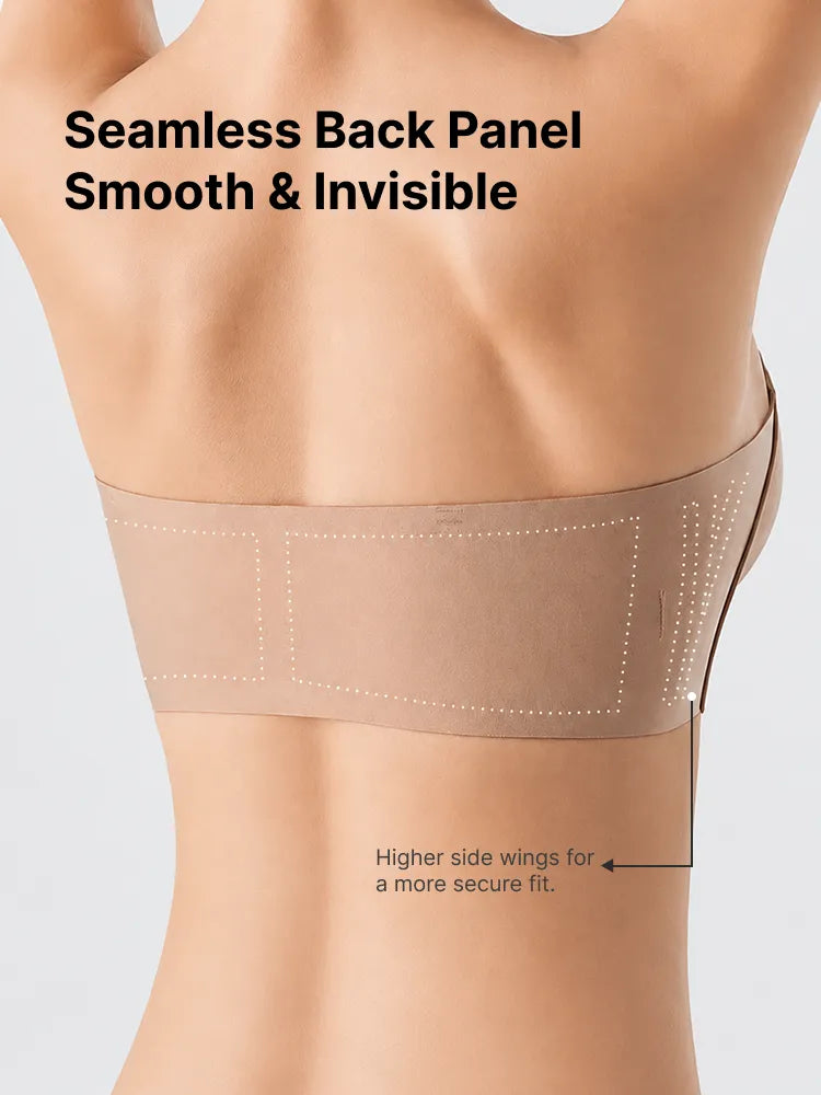 Strapless Front Closure Push-Up Bra
