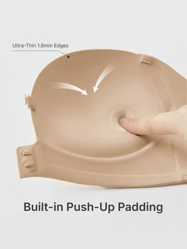 Strapless Front Closure Push-Up Bra