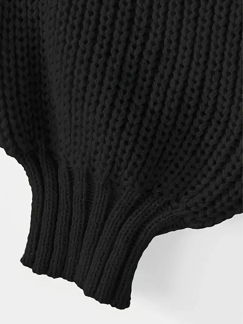 Viona Cropped Knit Sweater