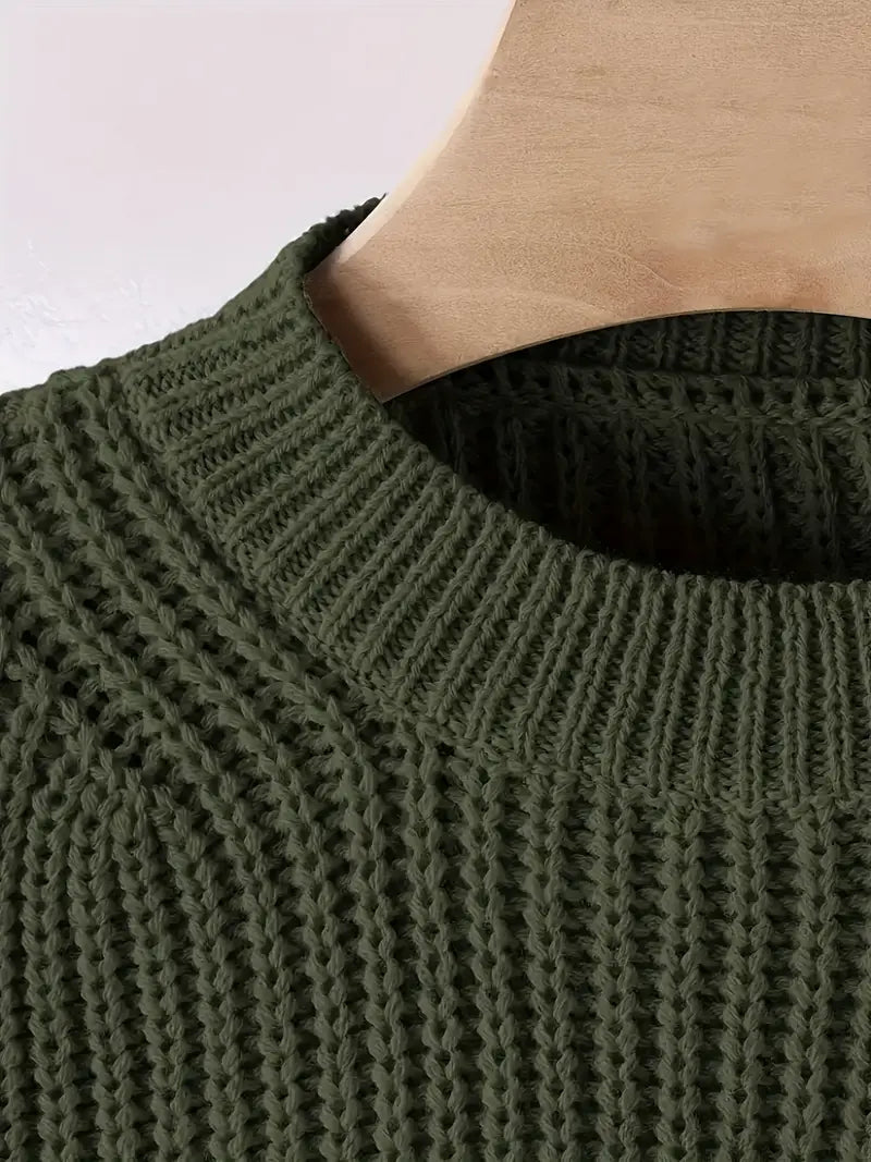 Viona Cropped Knit Sweater