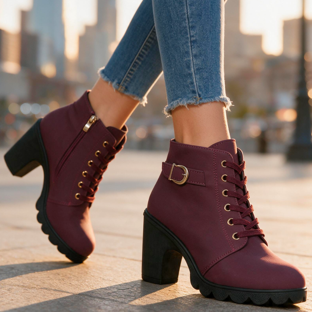 Rosalie | Block Heel Ankle Boots