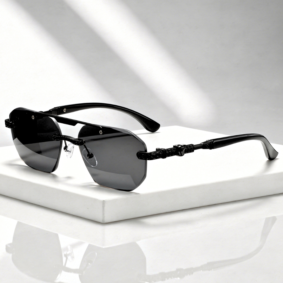 Vantage Cut Geometric Sunglasses