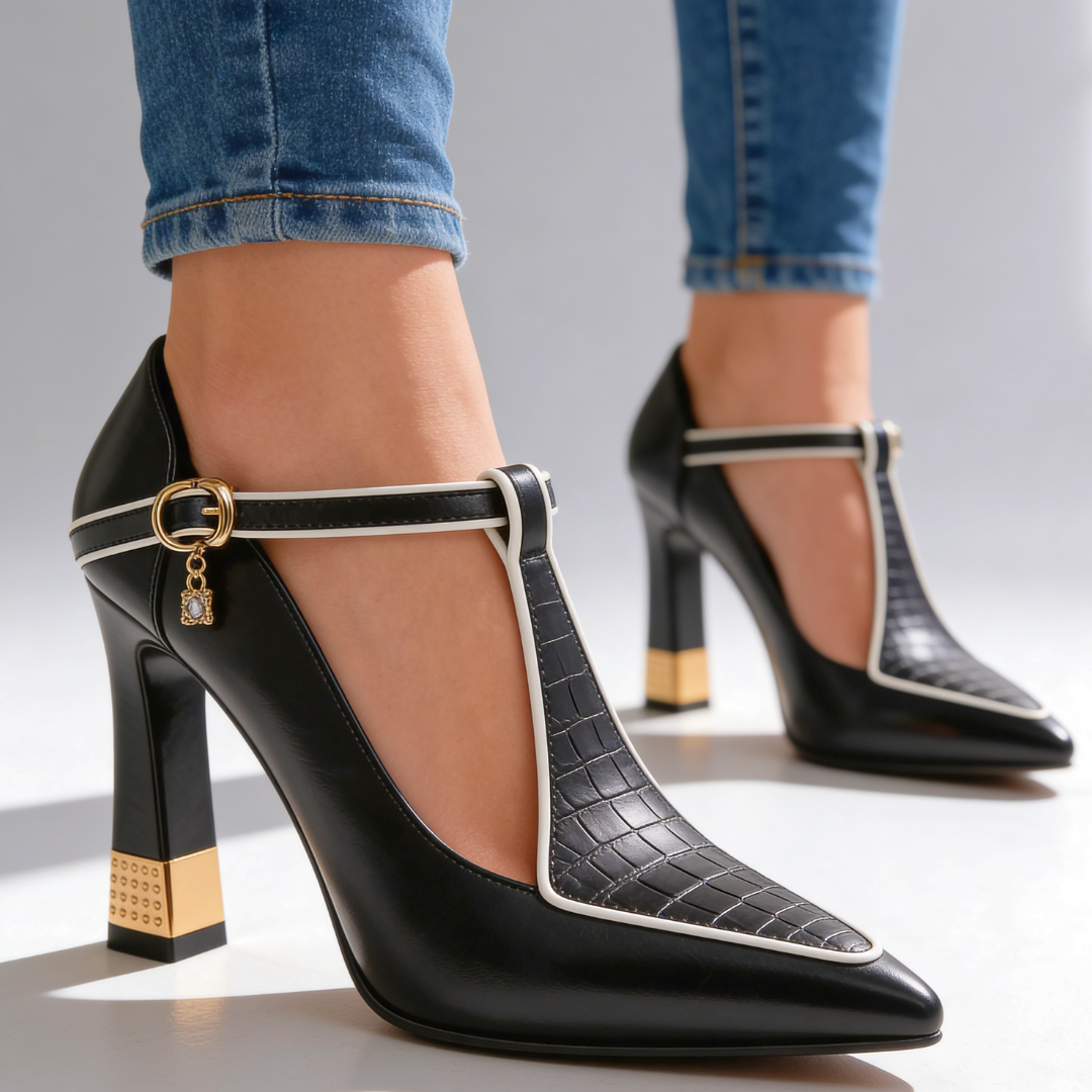 Vivienne Vixen T-Strap Heels