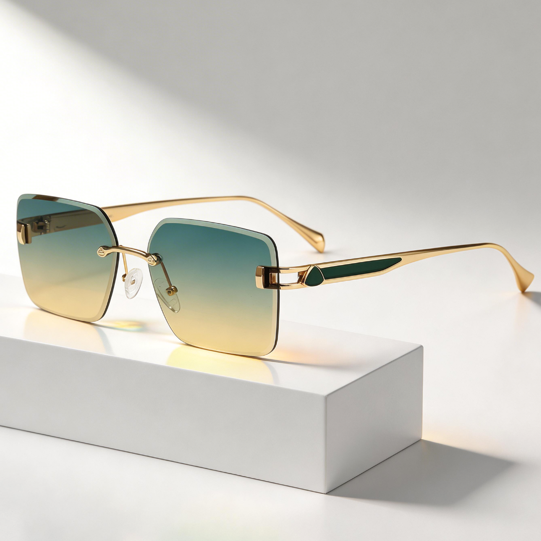 Milana Rimless Square Sunglasses