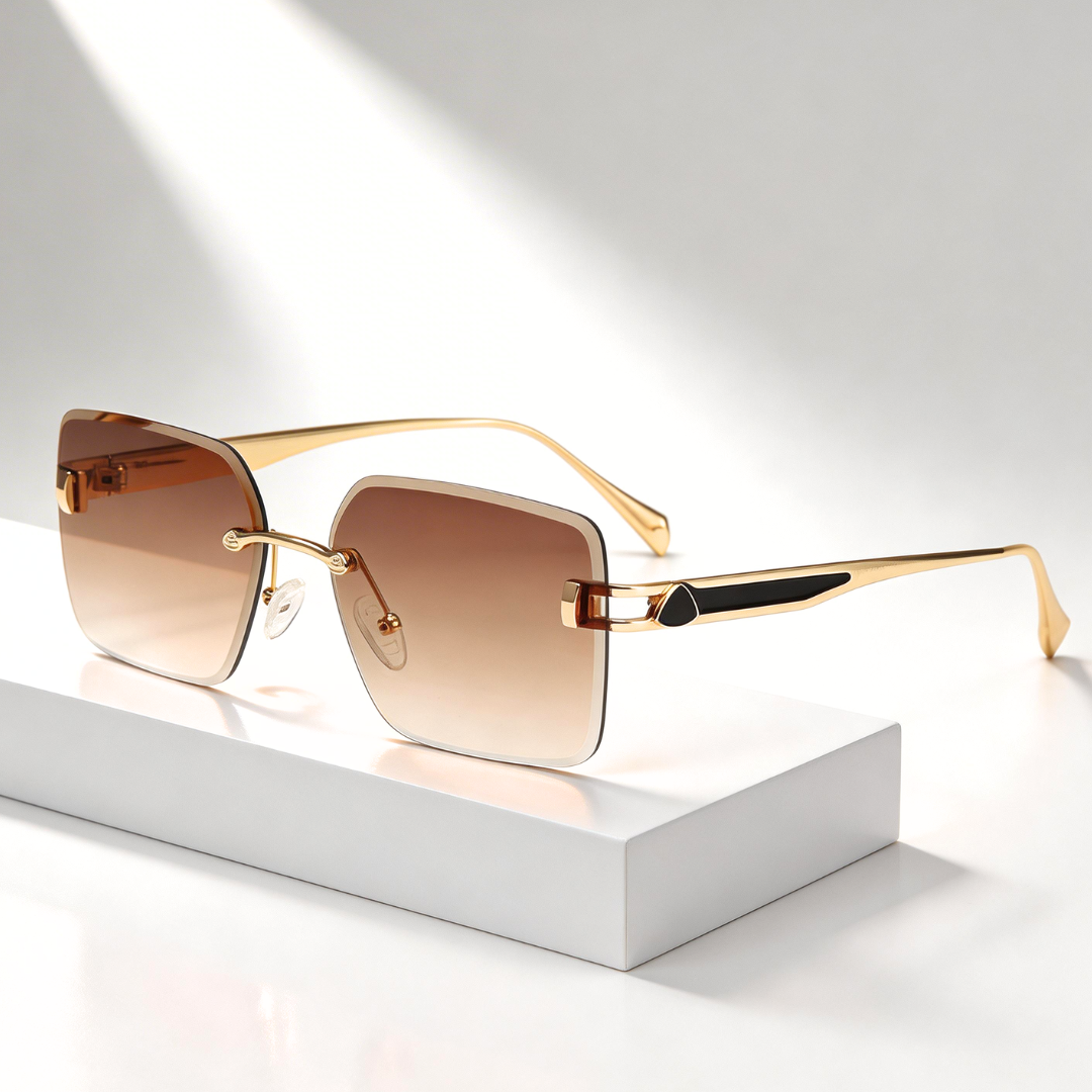 Milana Rimless Square Sunglasses