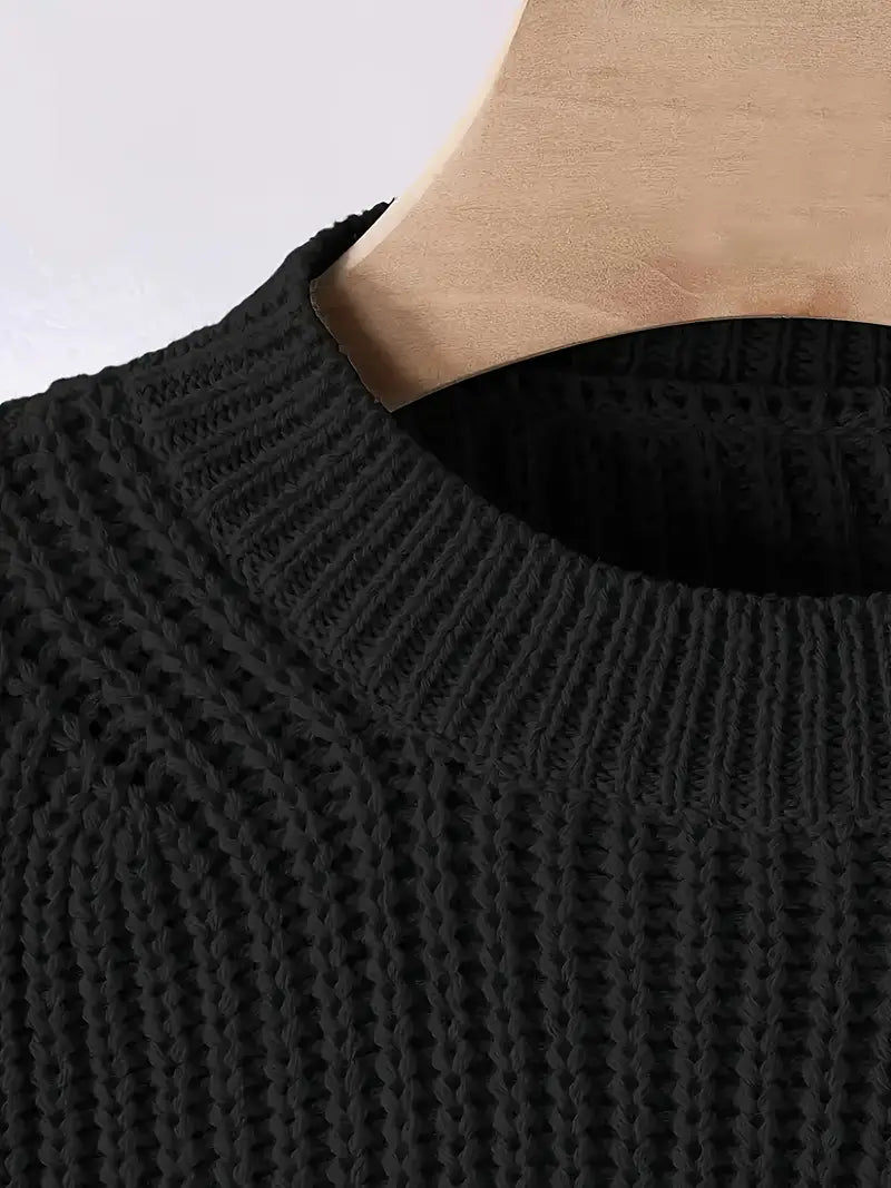 Viona Cropped Knit Sweater