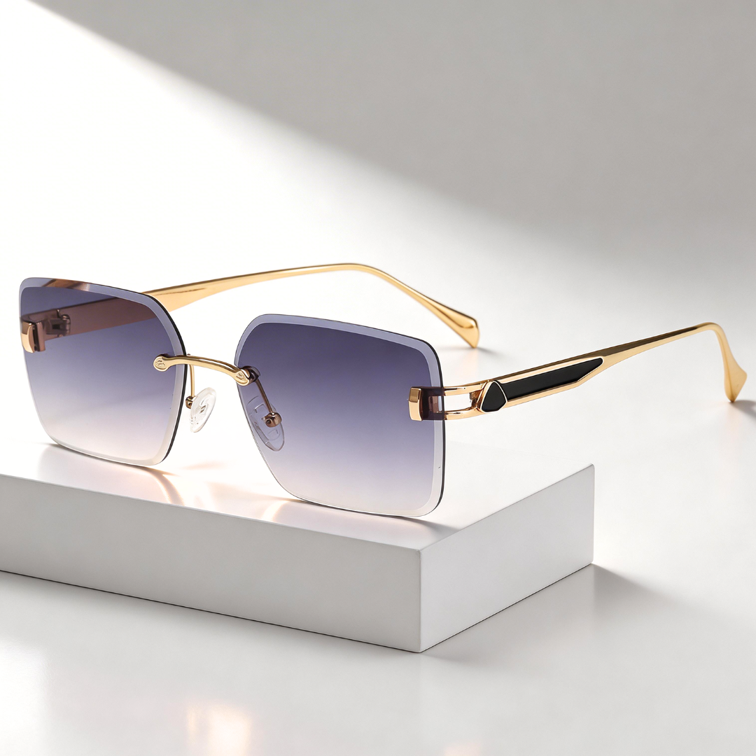 Milana Rimless Square Sunglasses