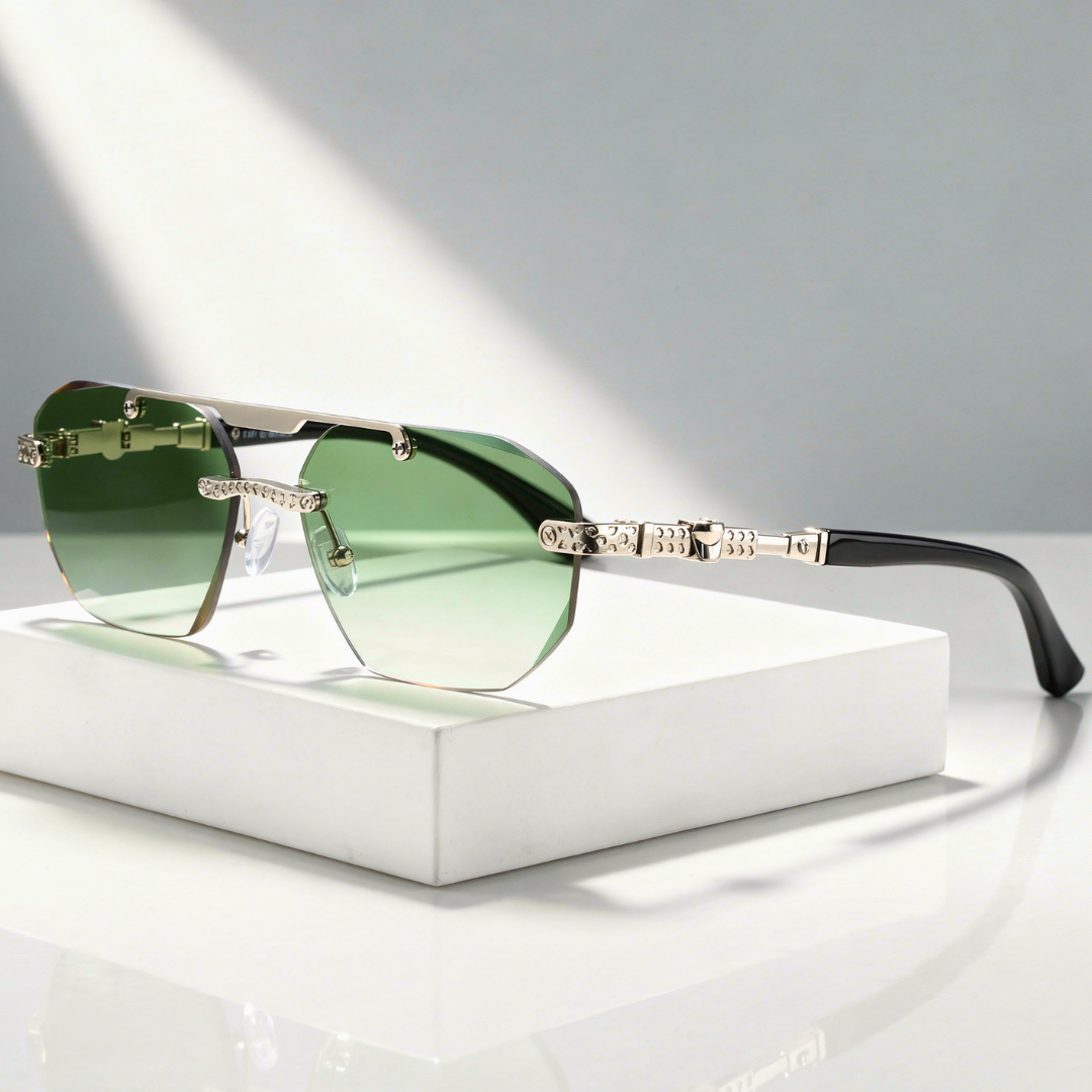 Vantage Cut Geometric Sunglasses
