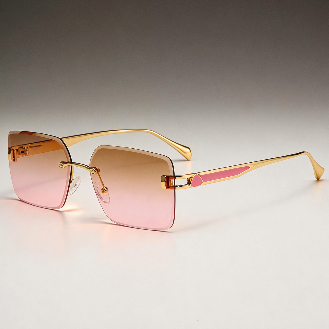 Milana Rimless Square Sunglasses