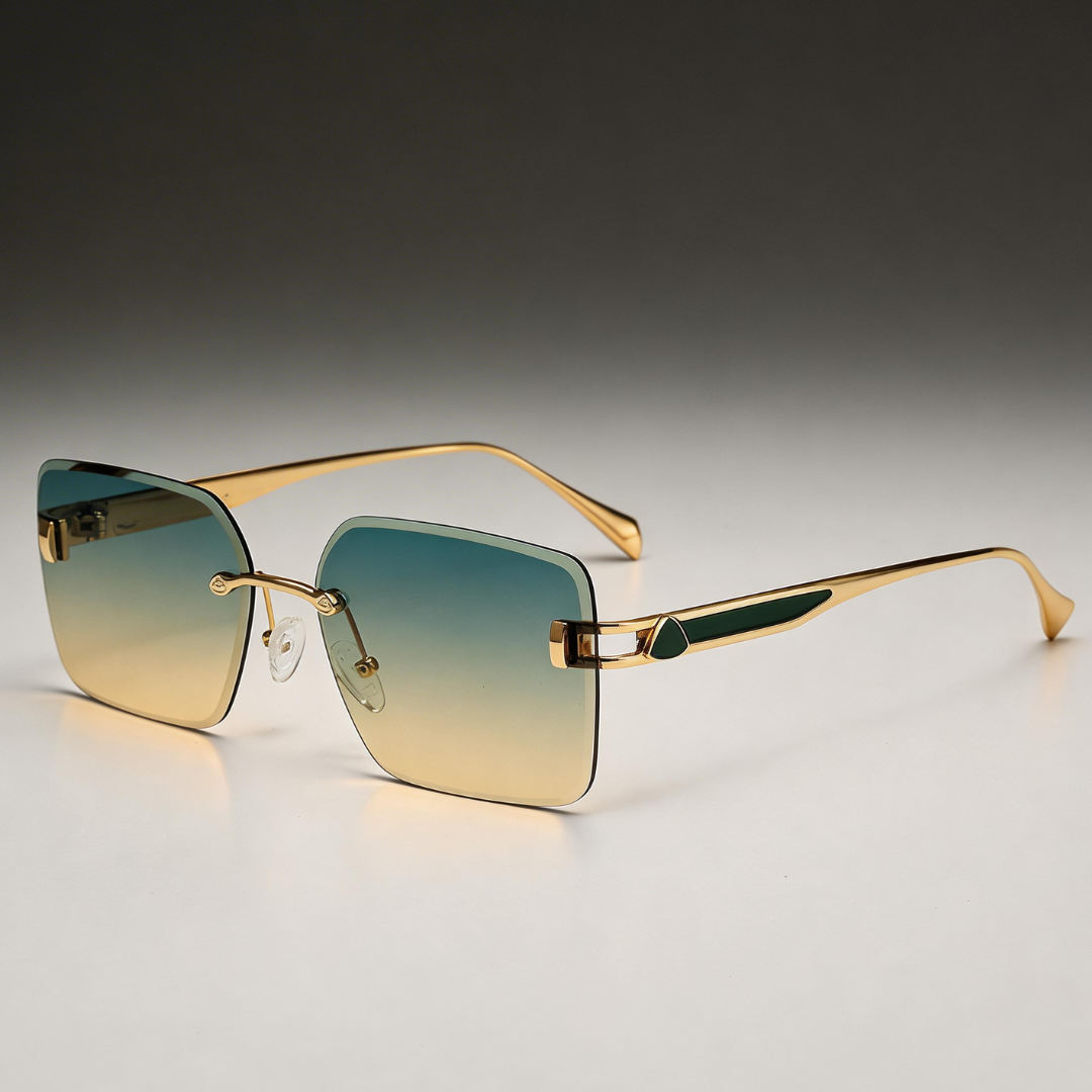 Milana Rimless Square Sunglasses