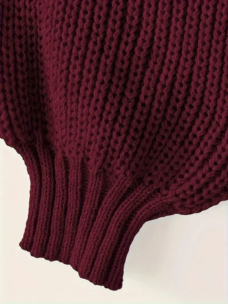 Viona Cropped Knit Sweater