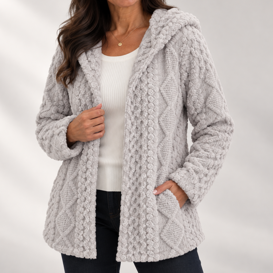 Aveline | Soft Touch Hooded Coat