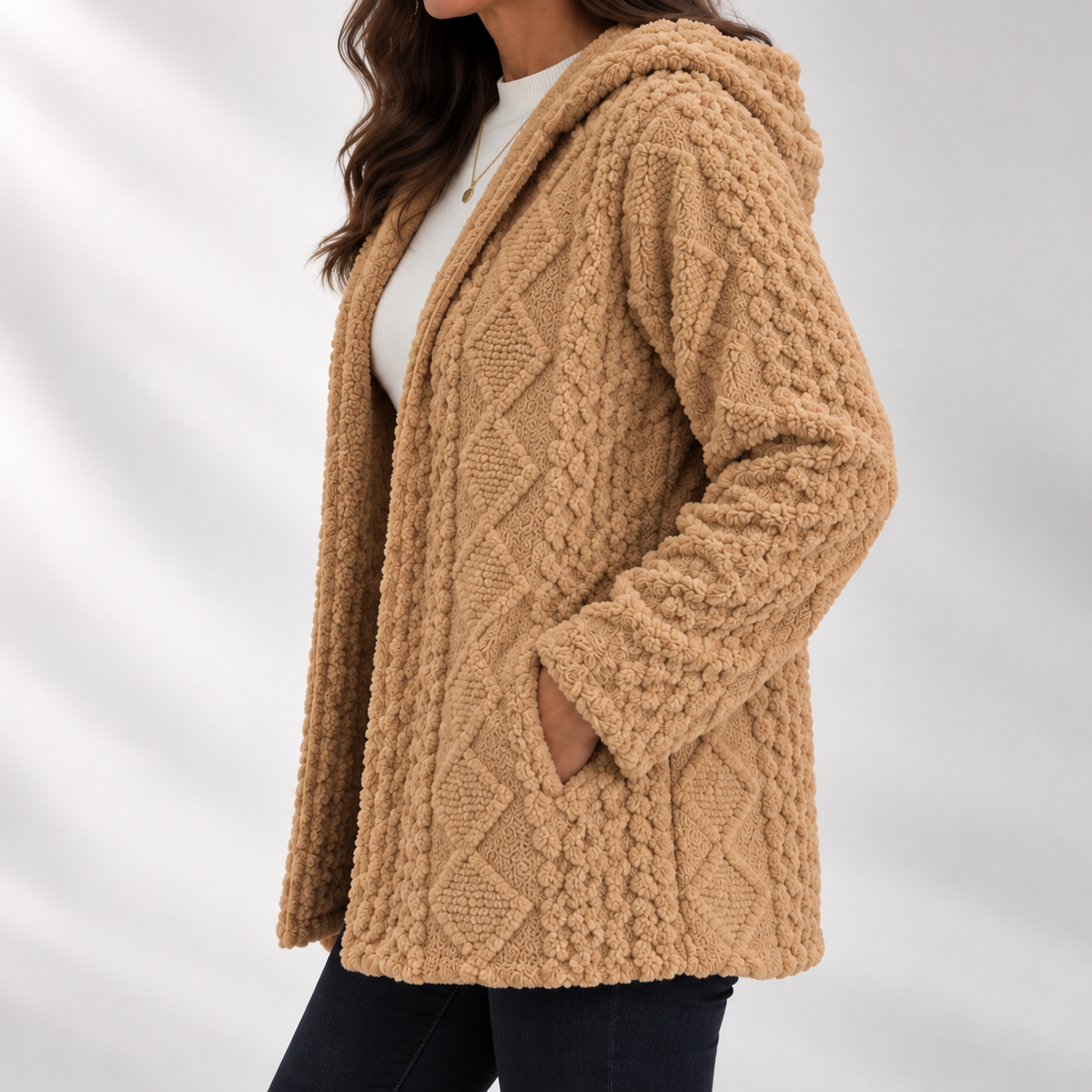 Aveline | Soft Touch Hooded Coat