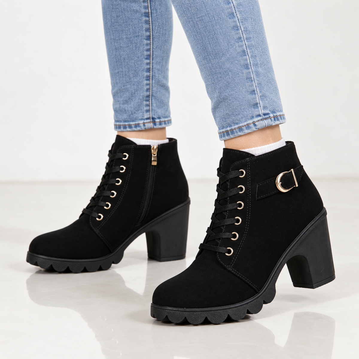 Rosalie | Bottines à talons carrés