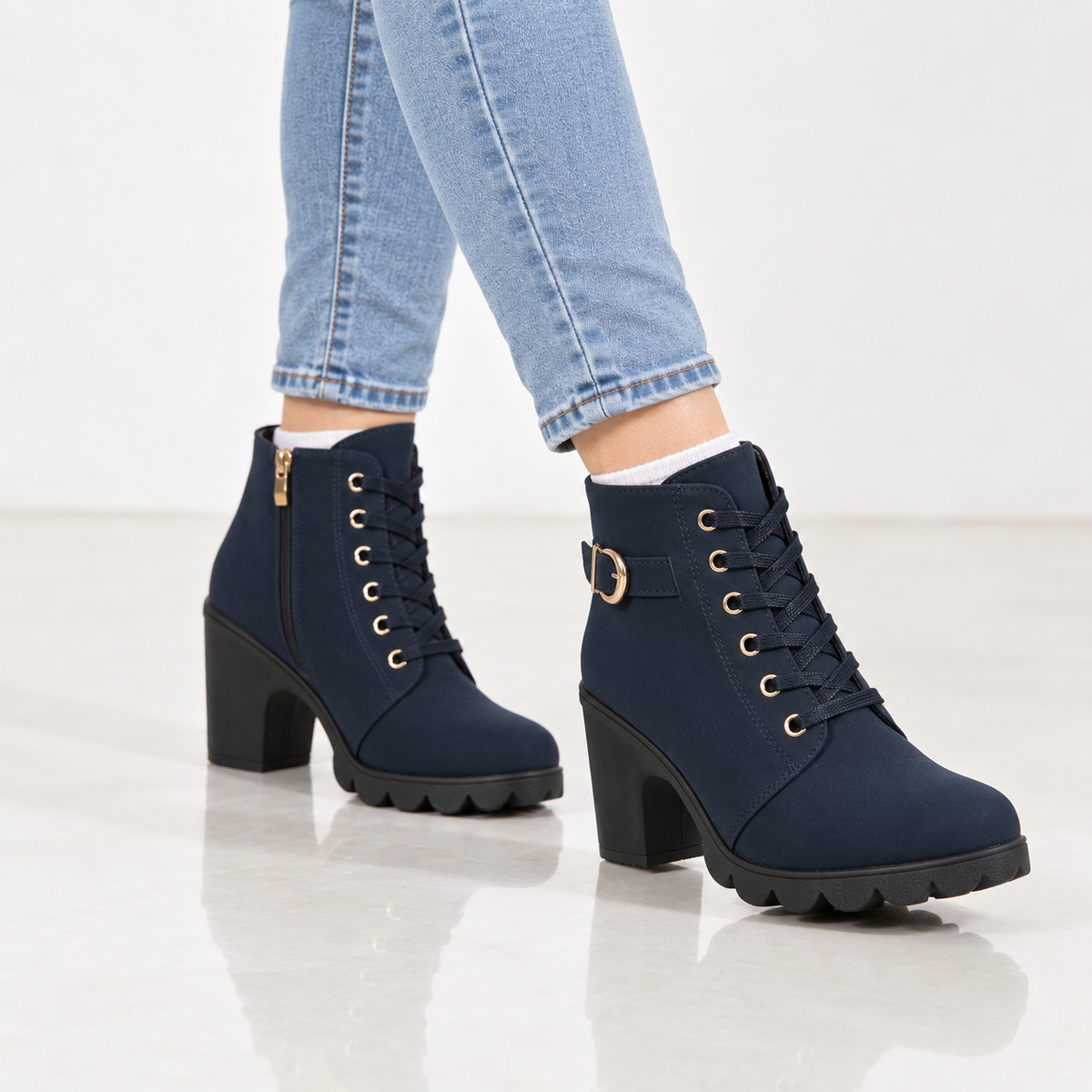 Rosalie | Bottines à talons carrés