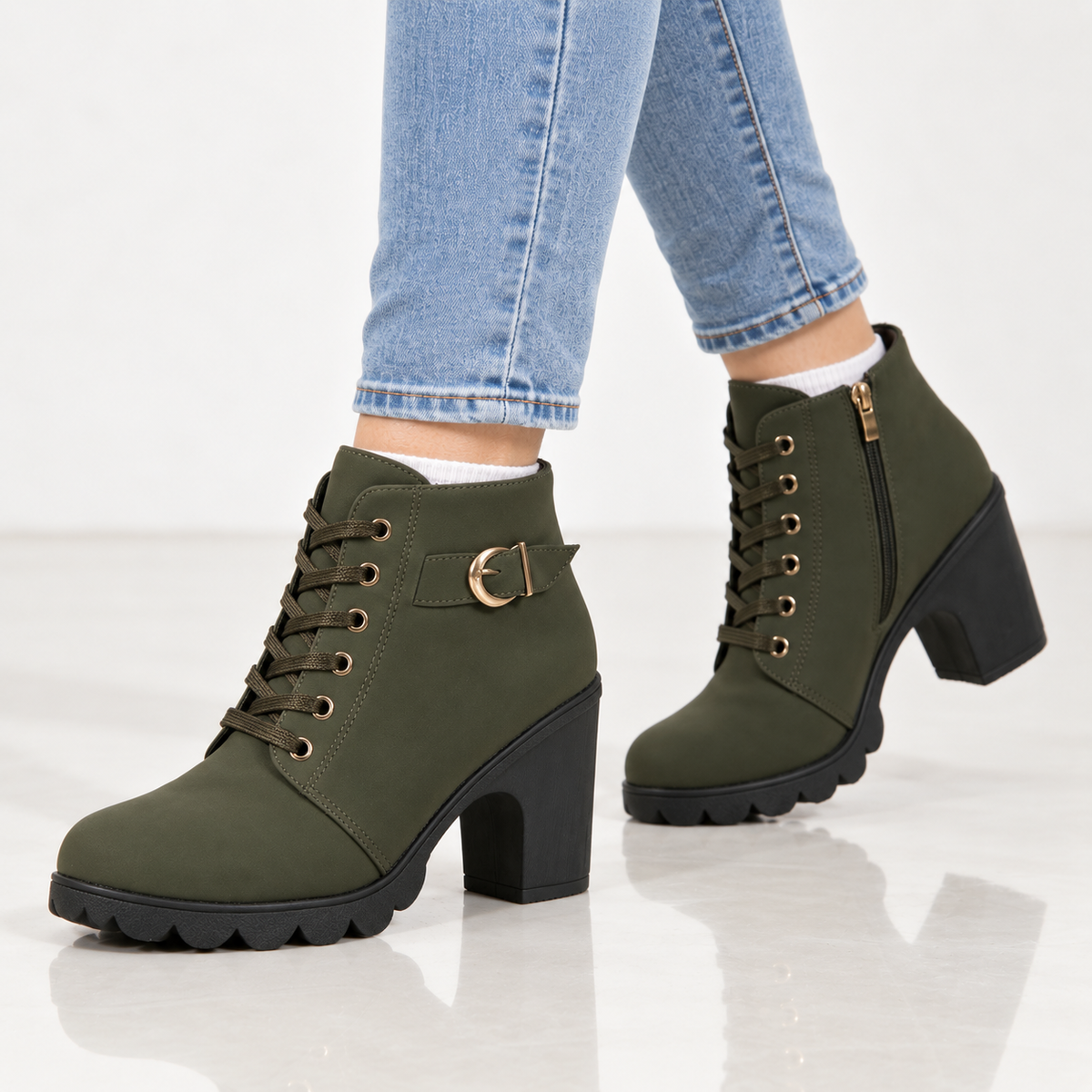 Rosalie | Bottines à talons carrés