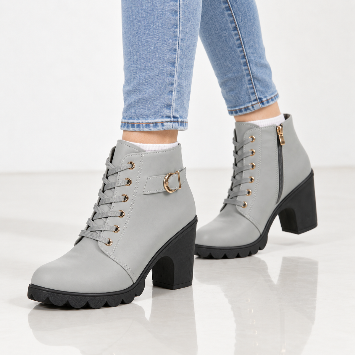 Rosalie | Bottines à talons carrés