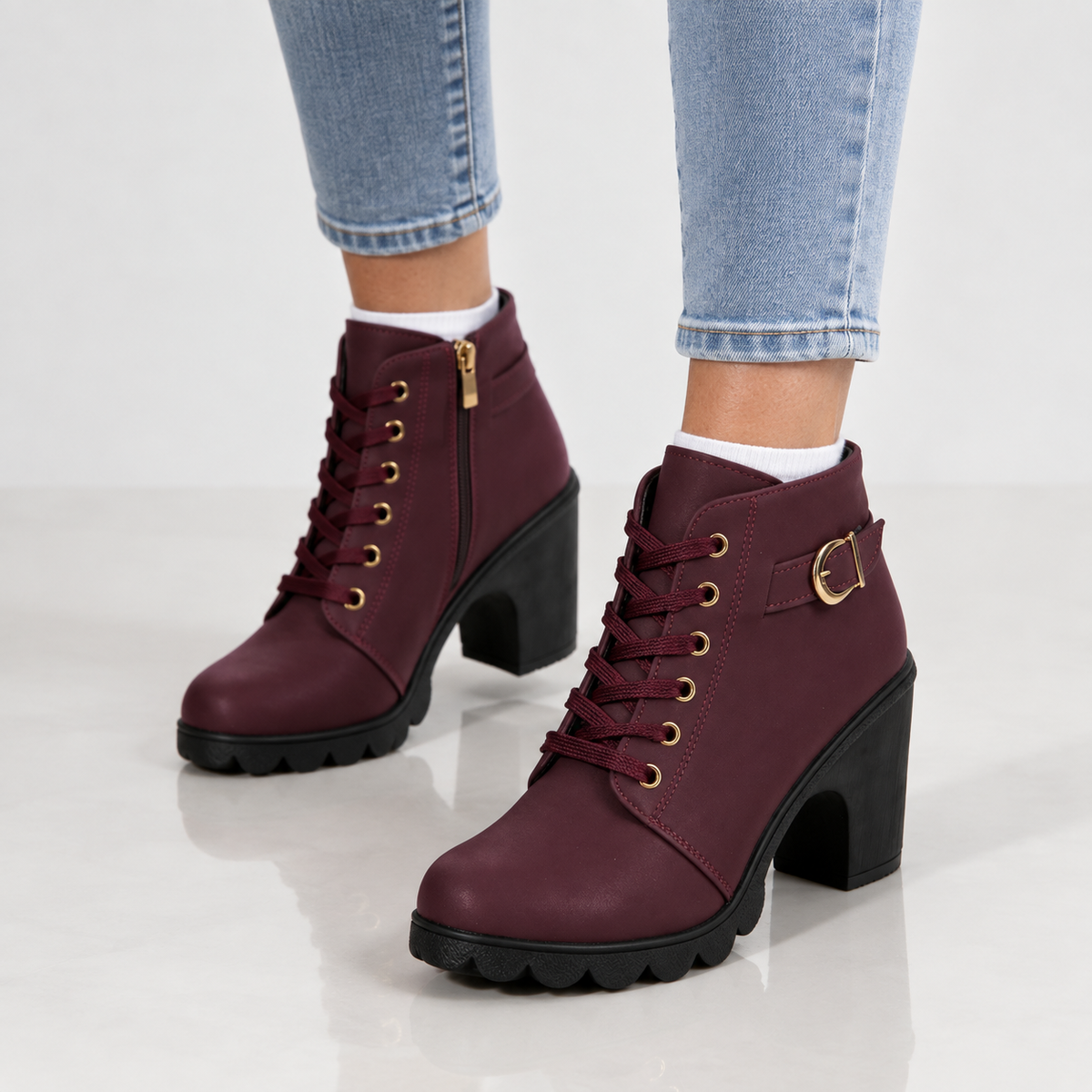 Rosalie | Bottines à talons carrés