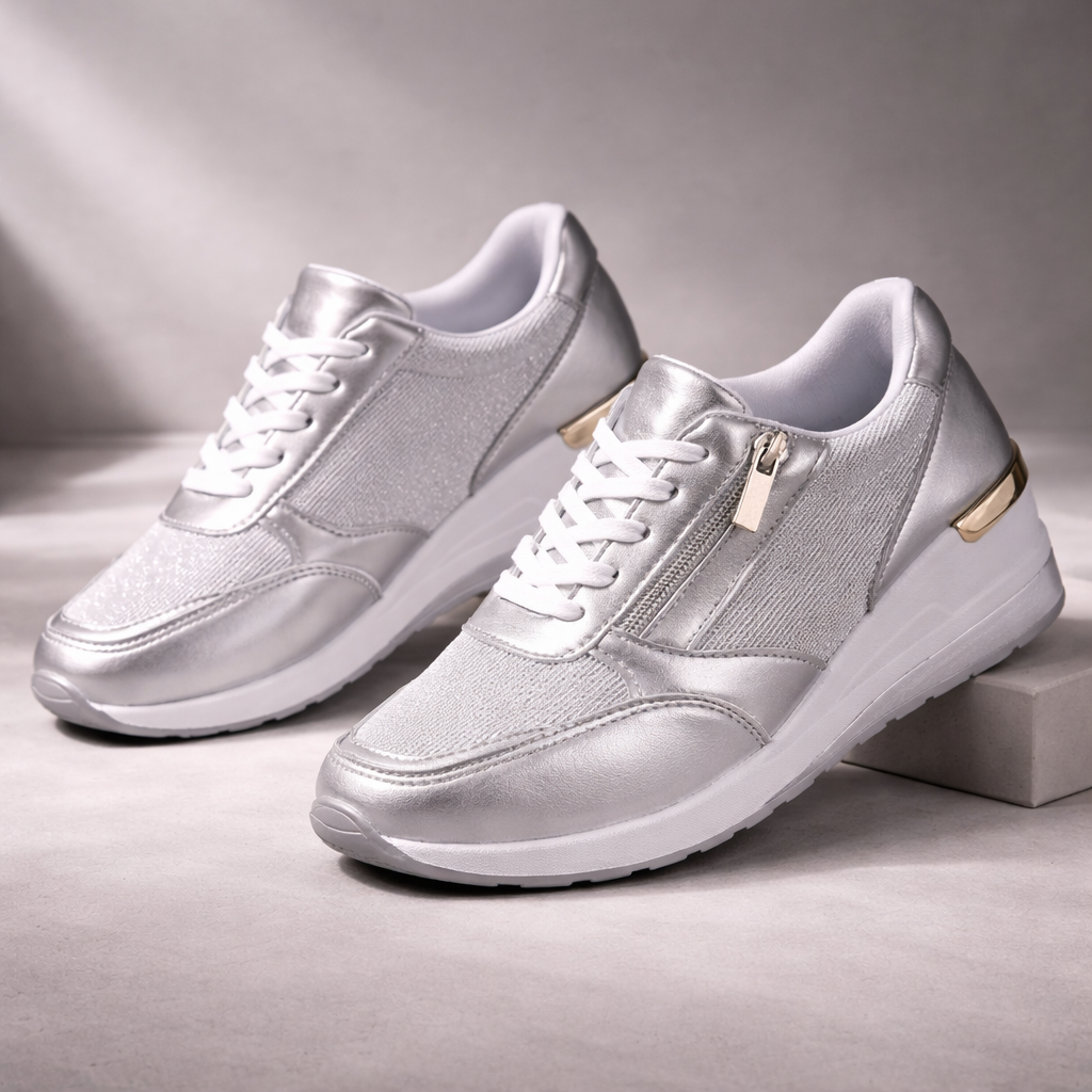 Eden Noelle Metallic Sneakers