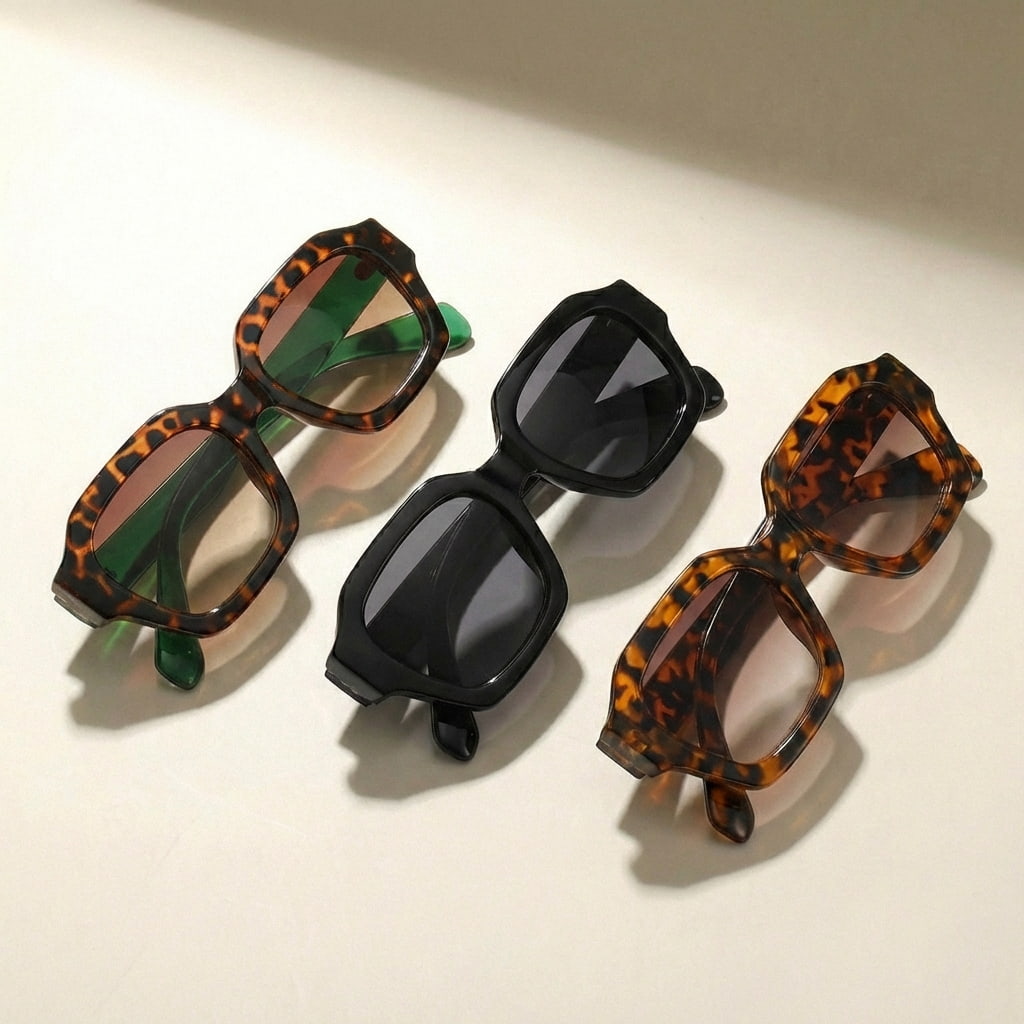 Cleo | Geometric Tortoiseshell Sunglasses
