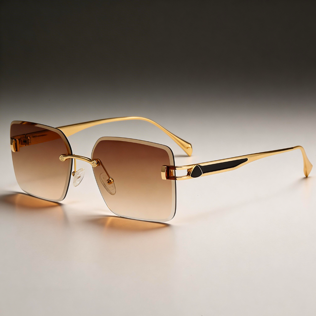 Milana Rimless Square Sunglasses