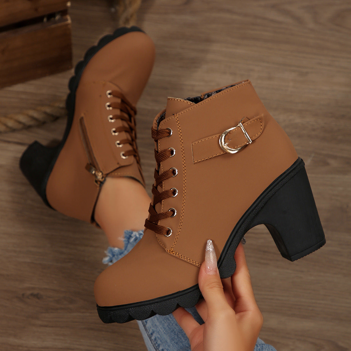 Rosalie | Block Heel Ankle Boots
