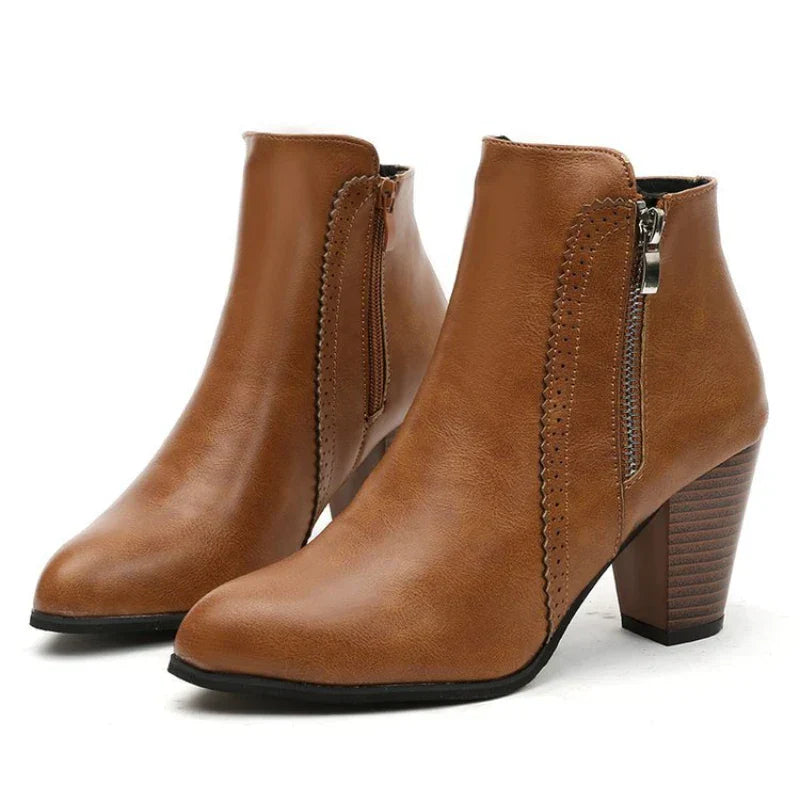 Harper Block Heel Ankle Boots
