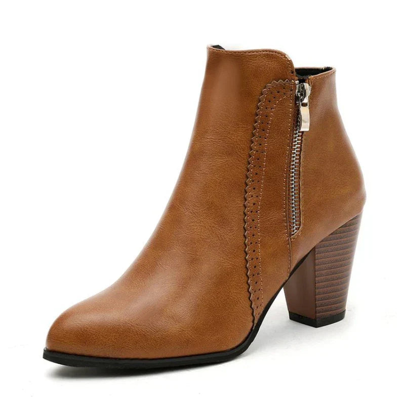 Harper Block Heel Ankle Boots