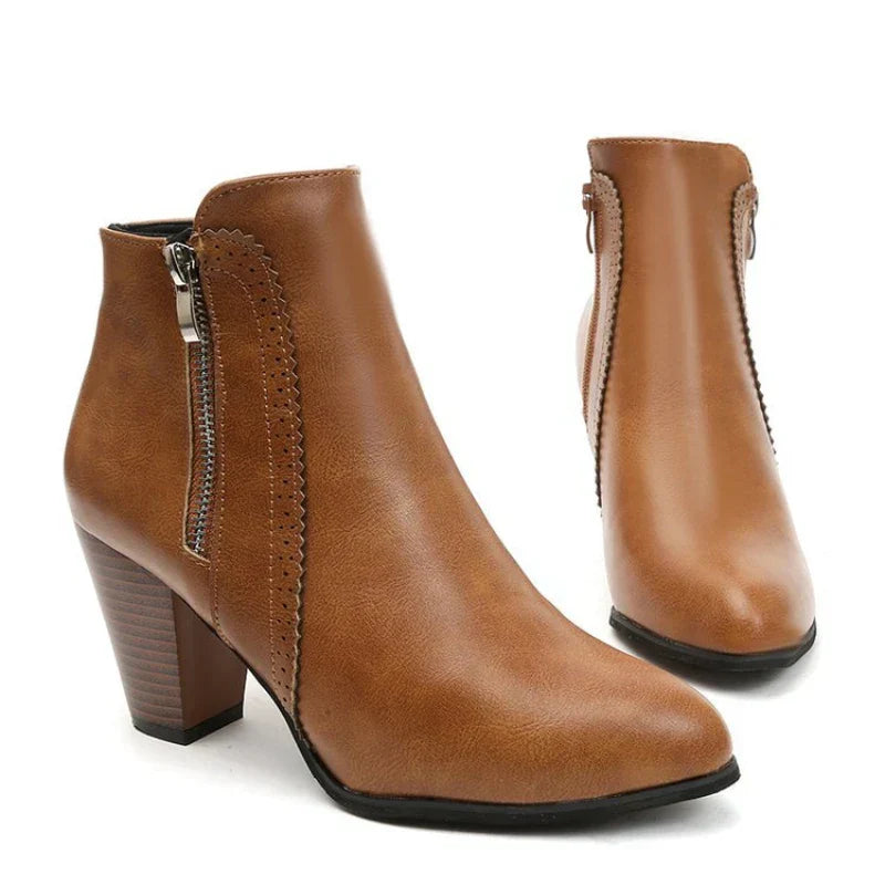 Harper Block Heel Ankle Boots
