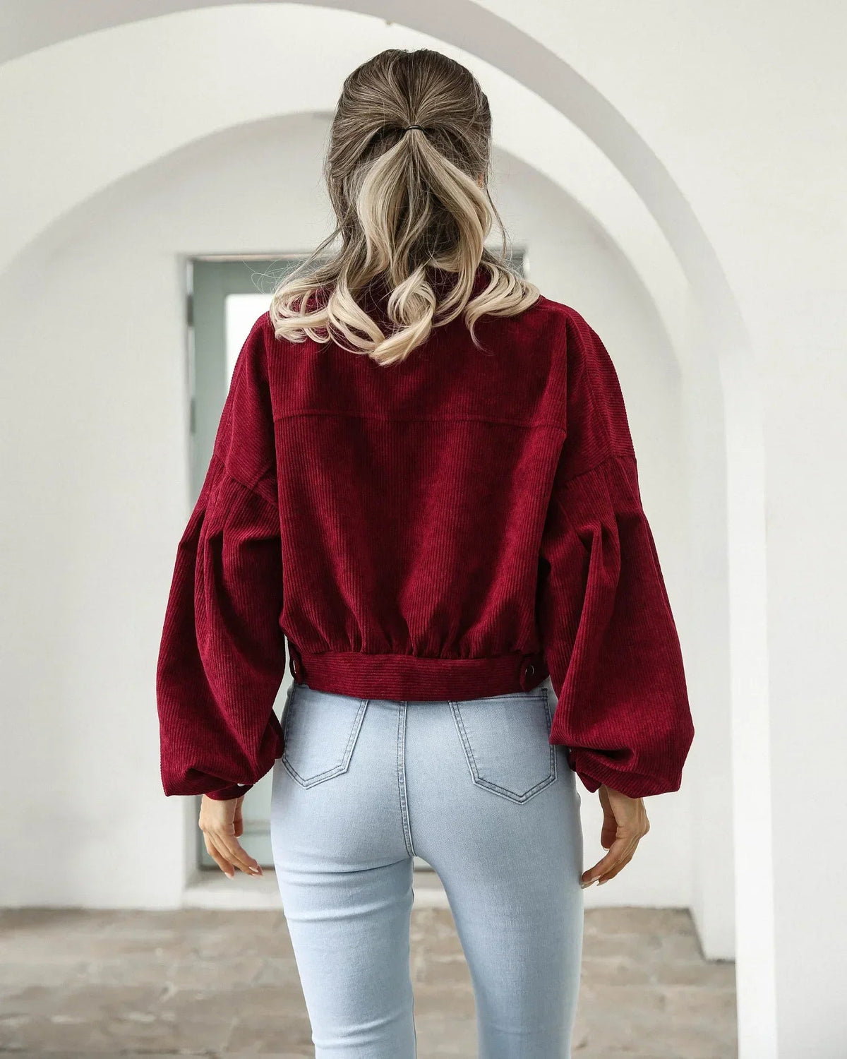 Sierra Cropped Corduroy Overshirt