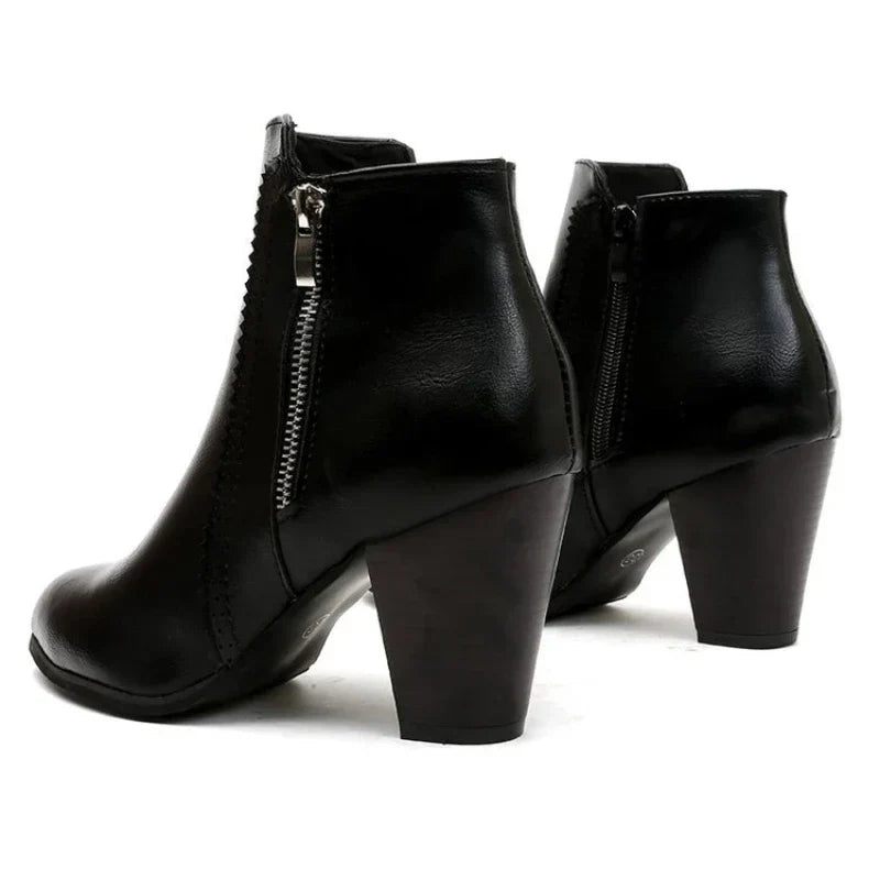Harper Block Heel Ankle Boots