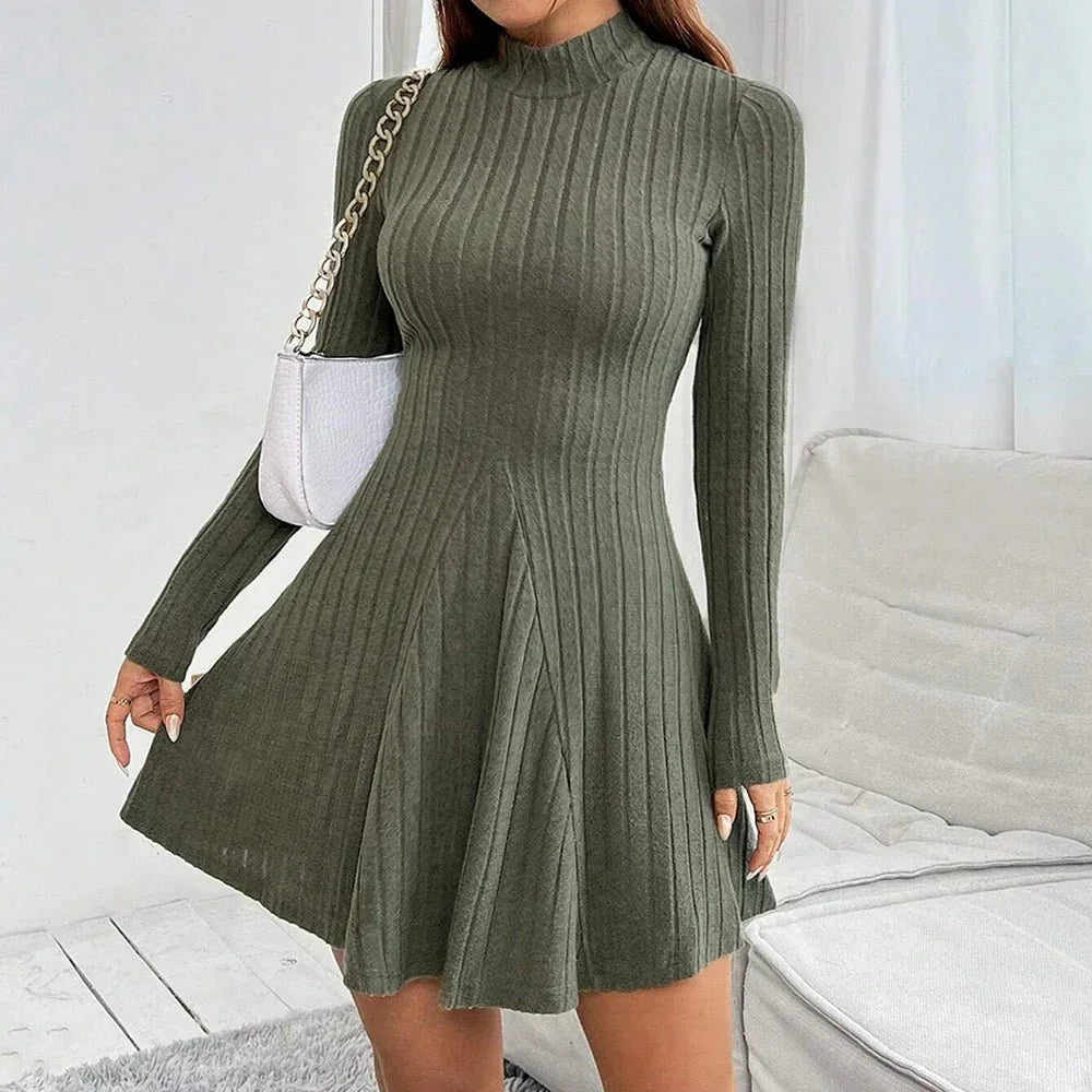 Sutton Mock-Neck Sweater Dress