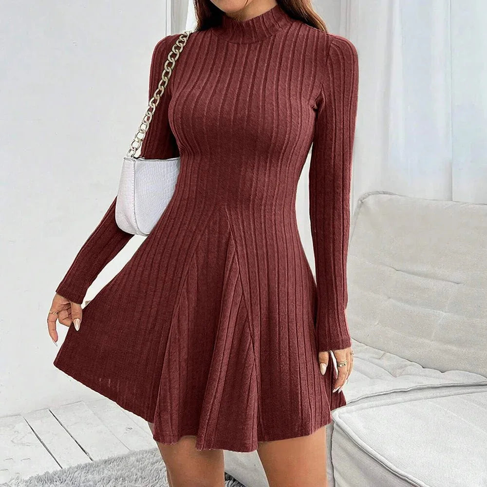 Sutton Mock-Neck Sweater Dress
