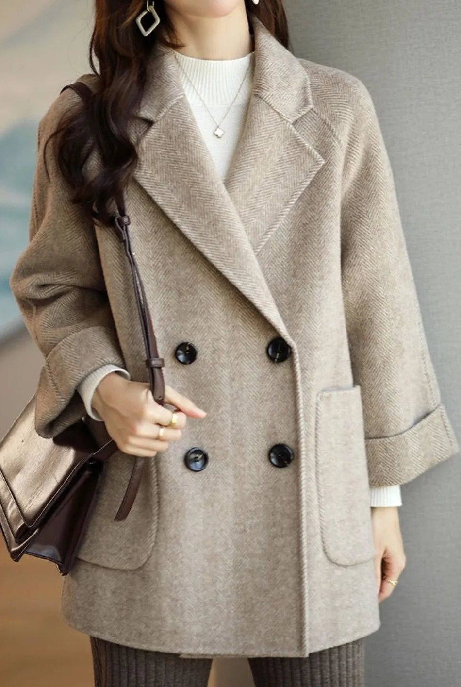 Chiara Double-Breasted Wool Coat