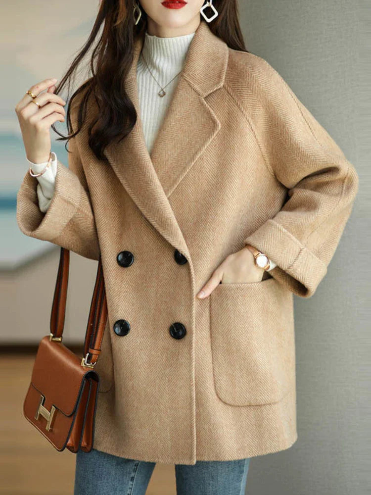Chiara Double-Breasted Wool Coat