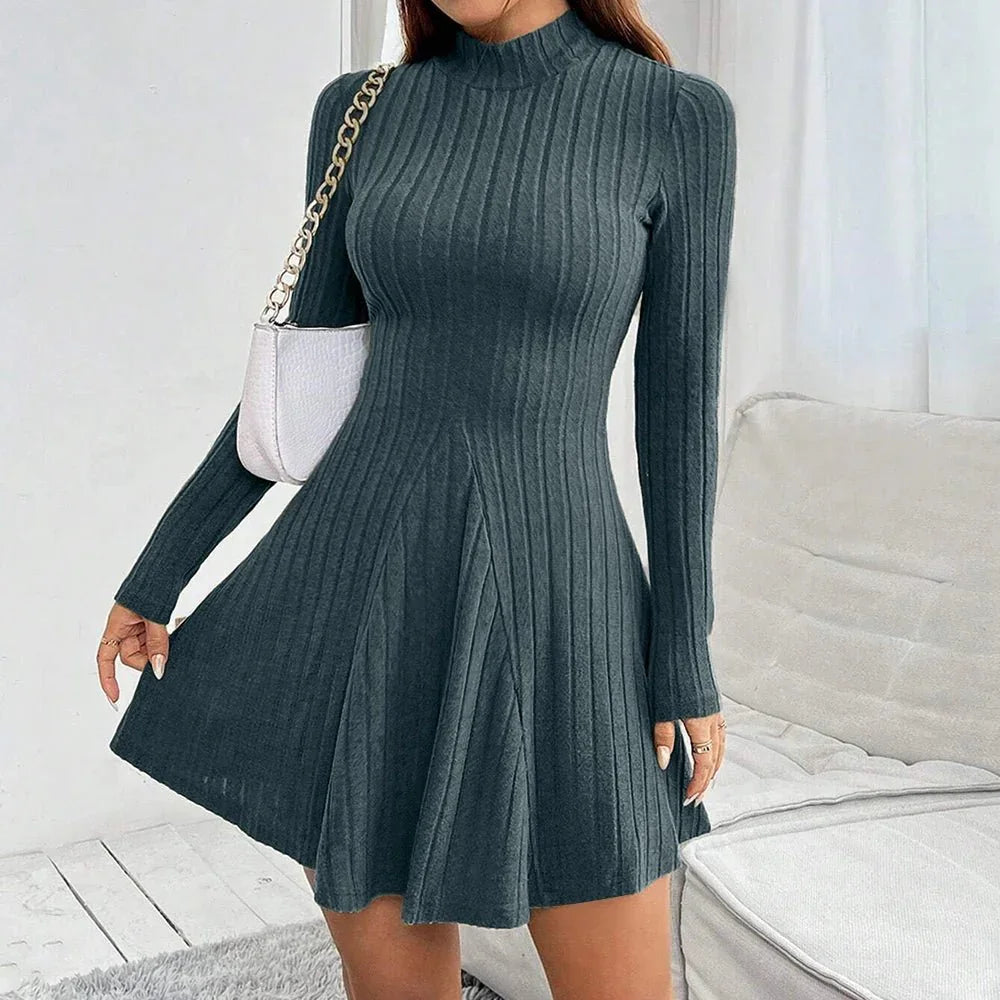 Sutton Mock-Neck Sweater Dress