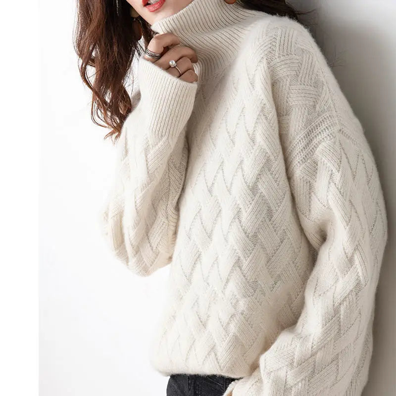 Harper Cashmere-Blend Turtleneck Sweater