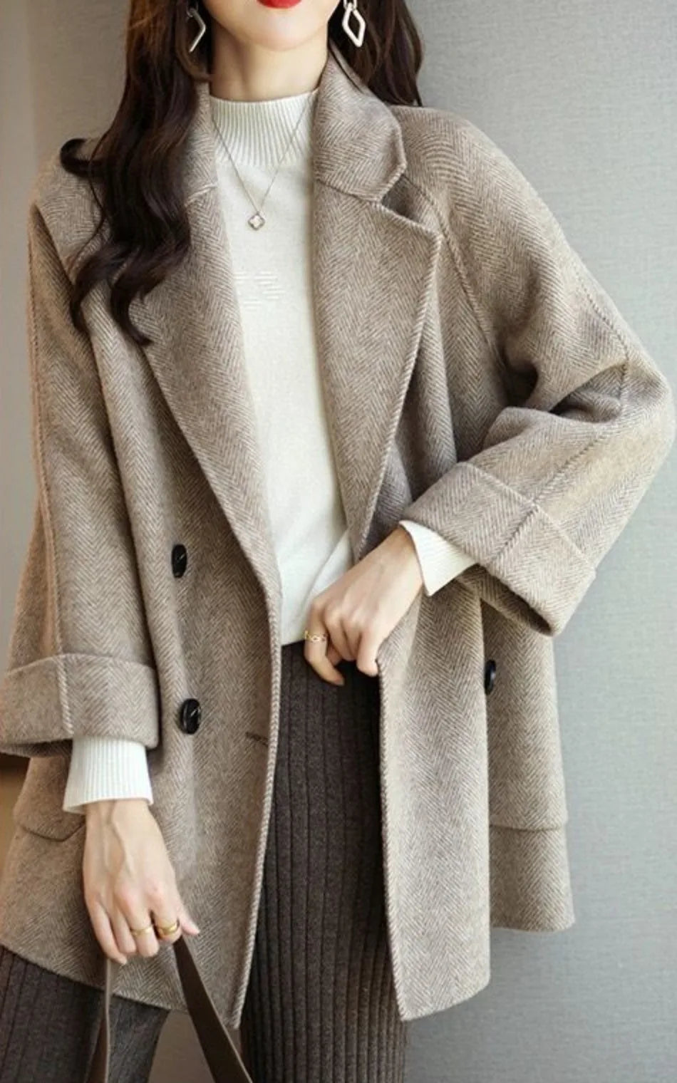 Chiara Double-Breasted Wool Coat