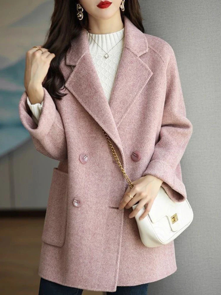 Chiara Double-Breasted Wool Coat