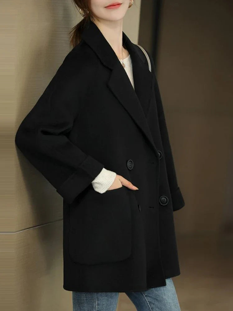 Chiara Double-Breasted Wool Coat