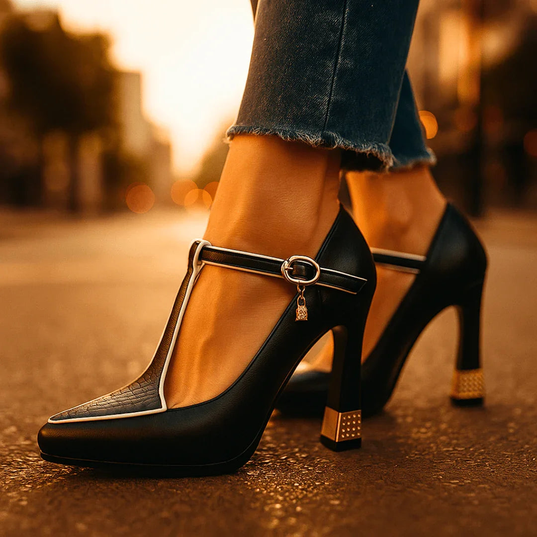 Vivienne Vixen T-Strap Heels