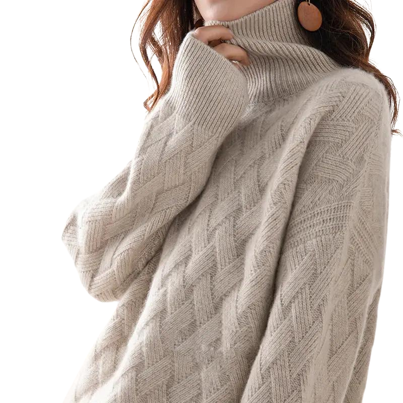 Harper Cashmere-Blend Turtleneck Sweater